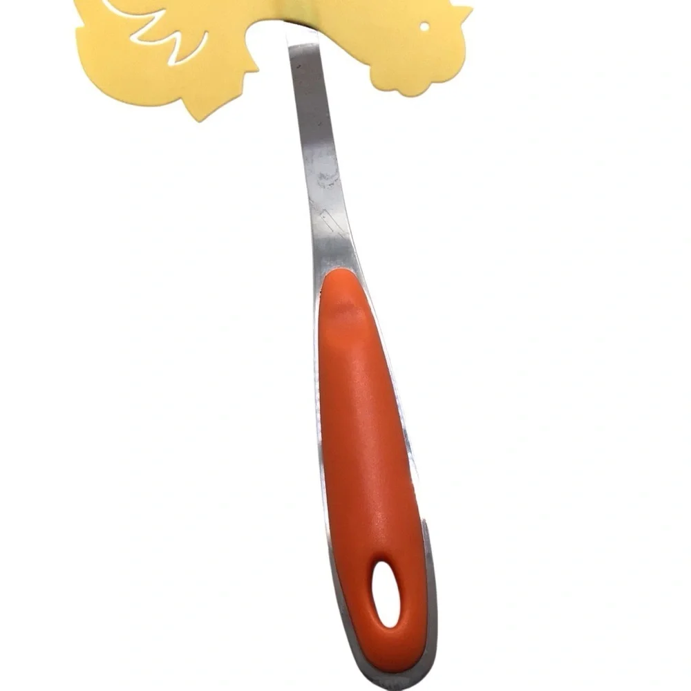 Cracker Barrel Morning Brew Yellow Rooster Silicone Spatula Farmhouse Kitchen